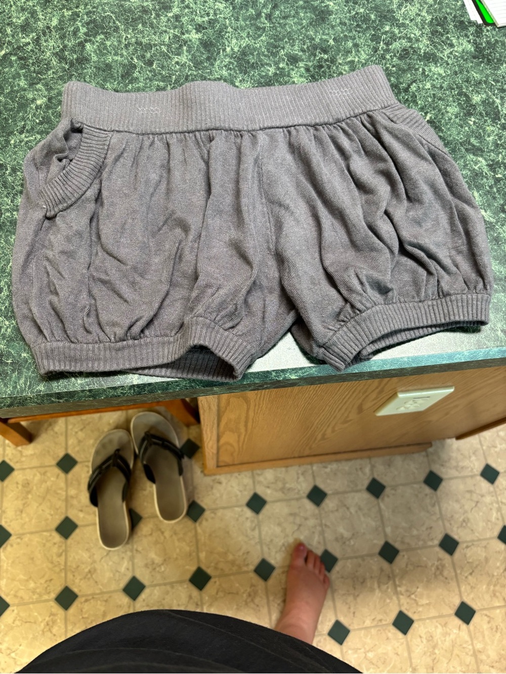 Girls Gray Bubble Dance Shorts - Comfortable Everyday Wear